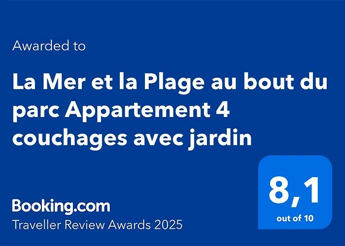 La Mer Et La Plage Au Bout Du Parc Appartement 4 Couchages Avec Jardin